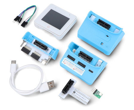 Elementy zestawu deweloperskiego ESP32-S3-BOX-3.