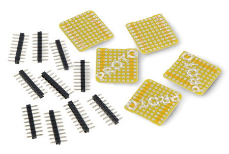 Proto Kit - płytka prototypowa CapsuleProto do M5Capsule - 62 otwory - 5 szt. - M5Stack A141