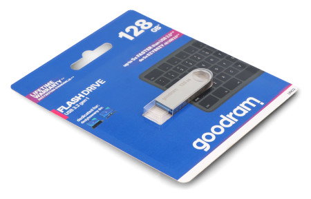 GoodRam Flash Drive - pamięć USB 3.2 gen. 1 Pendrive - UNO3 srebrny - 128 GB