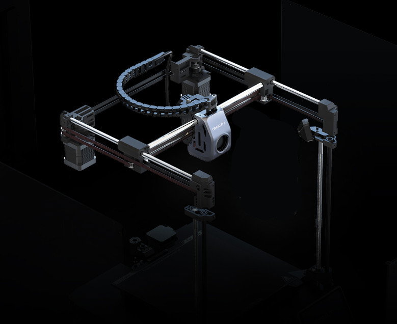 Der Drucker verwendet eine CoreXY-Kinematik
