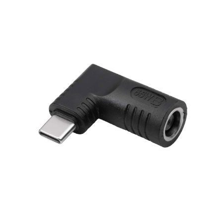 Adapter DC 7,4 / 5 mm + Pin auf USB Typ C - Buchse für Netzadapter - Akyga AK-ND-D02