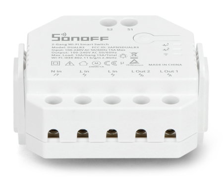 Sonoff DUALR3 - Doppelschalter WLAN-Relais mit Leistungsmessung - Rollladensteuerung