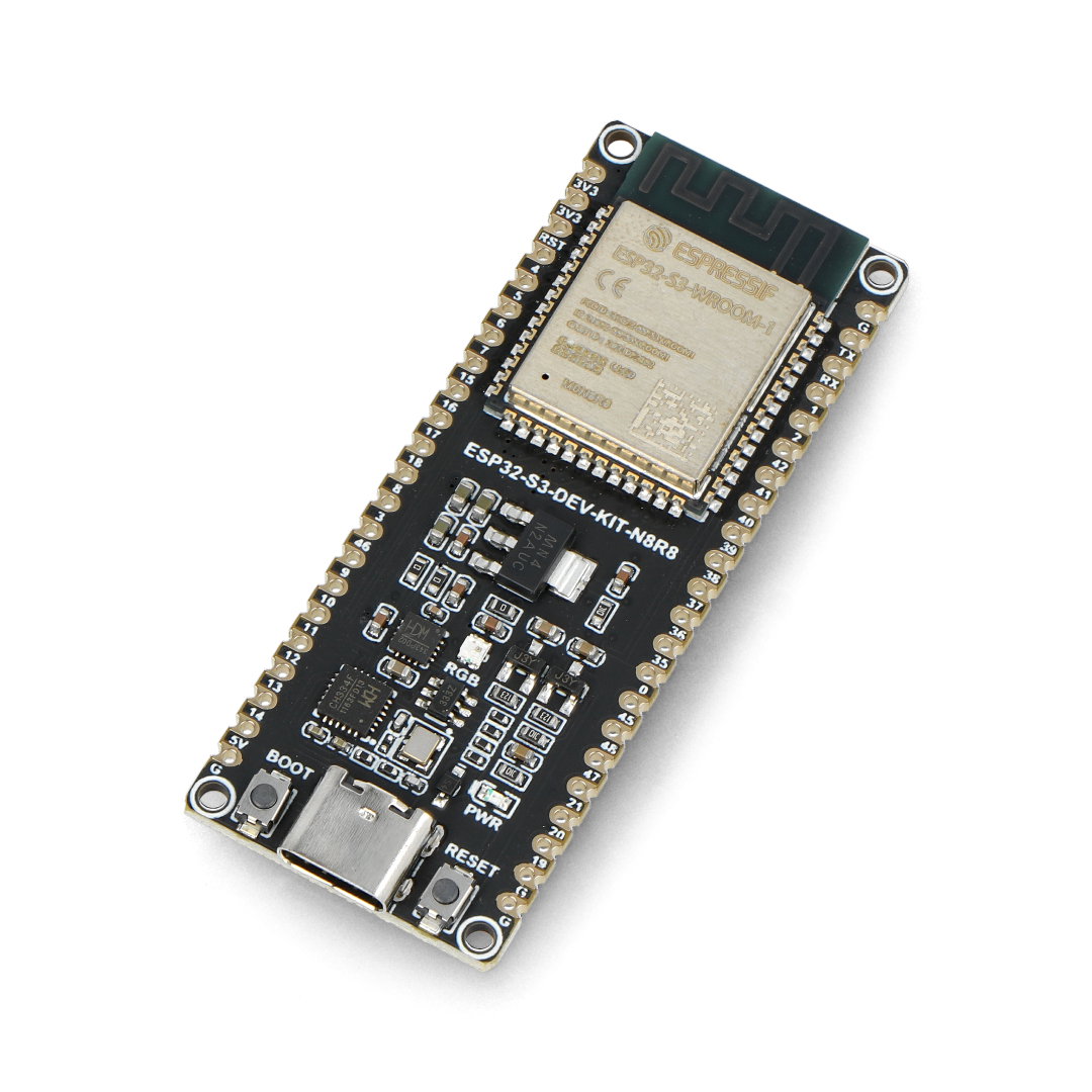ESP32-S3-DEV-KIT-N8R8 - Entwicklungsboard mit WiFi, Bluetooth Kommunikation - ohne gelötete Anschlüsse - Waveshare 24363