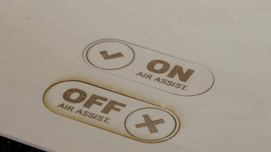 Durch den Einsatz von Air Assist wird die Qualität des Lasers deutlich verbessert