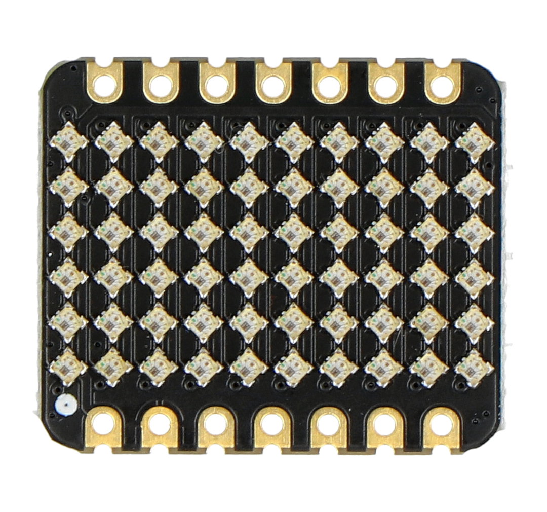 Die Erweiterungsplatine für das XIAO und QT Py Modul von Seeedstudio, wurde mit bis zu 60 LEDs ausgestattet