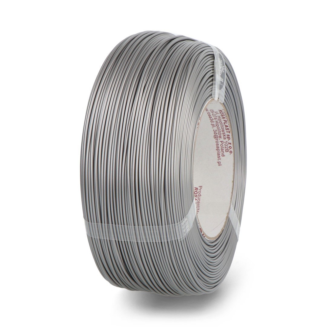 Rosa3D Nachfüllpackung PETG Standard HS Filament 1,75 mm 1 kg - Aluminium