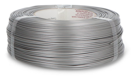 Rosa3D Nachfüllpackung PETG Standard HS Filament 1,75 mm 1 kg - Aluminium