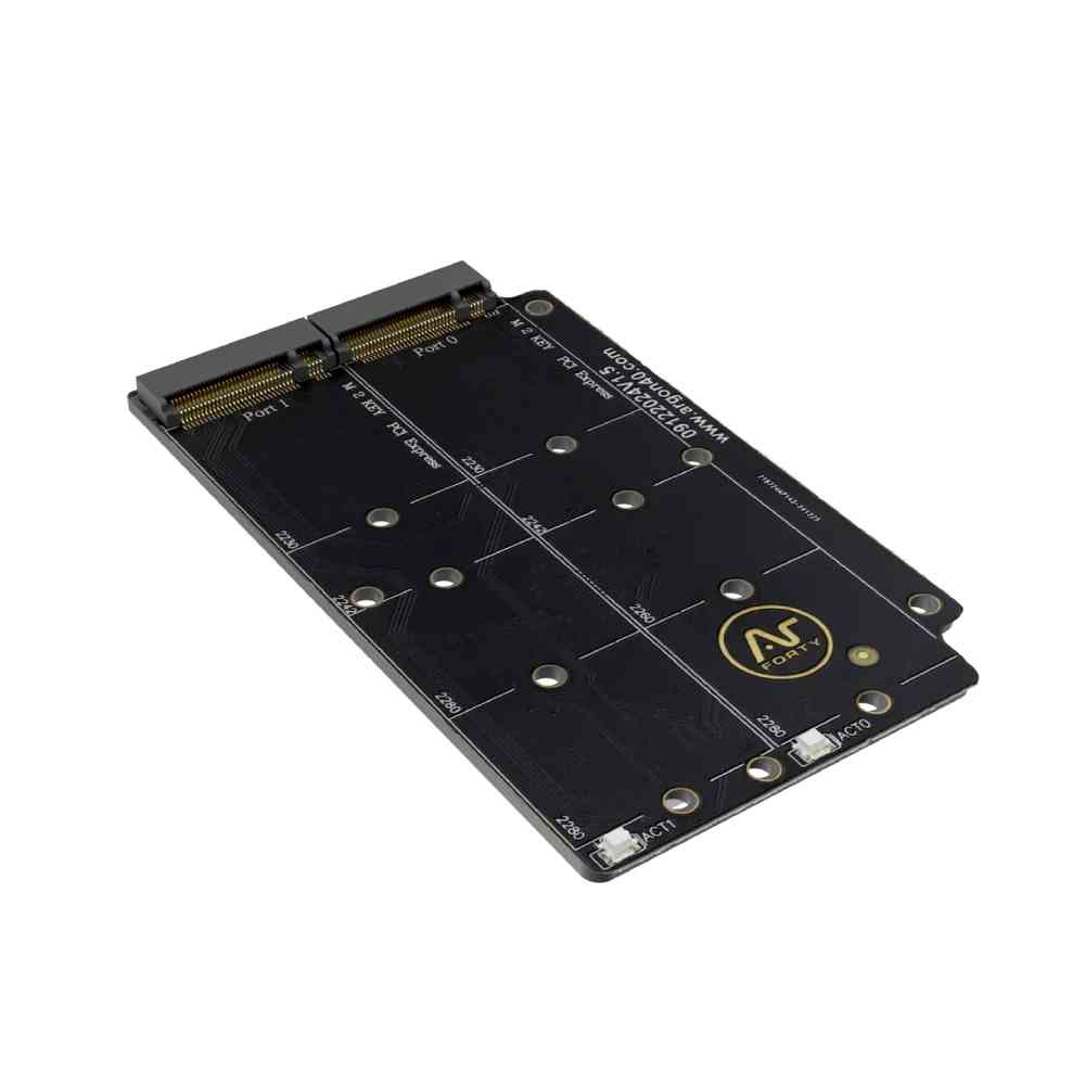 Argon ONE V5 Dual M.2 NVMe - Erweiterungskarte mit 2 M.2 NVMe-Steckplätzen für Raspberry Pi 5